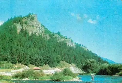 Romania Muresul la Stanceni - peisaj pitoresc