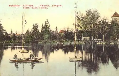 Sebes Muhlbach repro modern postcard