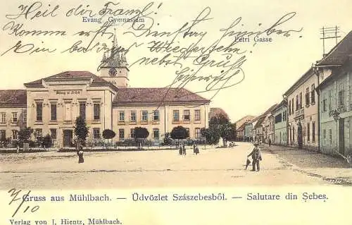 Sebes Muhlbach repro modern postcard