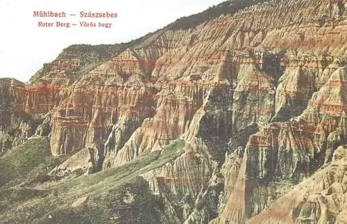 Sebes Muhlbach repro modern postcard