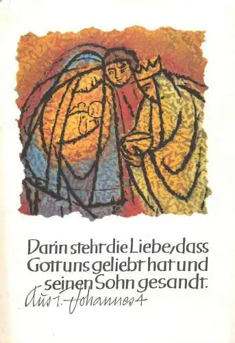 Allemagne Bibel Psalm Aust. Johannes Darin steht die Liebe dass Gottuns geliebt