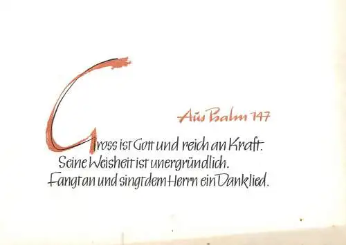 Allemagne Bibel Psalm 147 Gross ist Gott