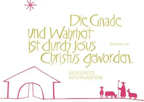 Allemagne Bibel Psalm Martin Luther quote Die Gnade und Wahrheit ist durch Jesus