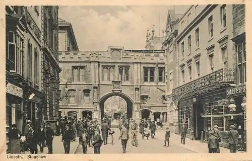 LINCOLN High Street showing the Stonebow