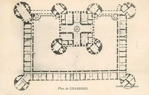 Plan de Chambord cpa