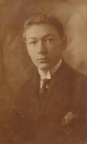 Men portrait vintage photo postcard elegant man 1920