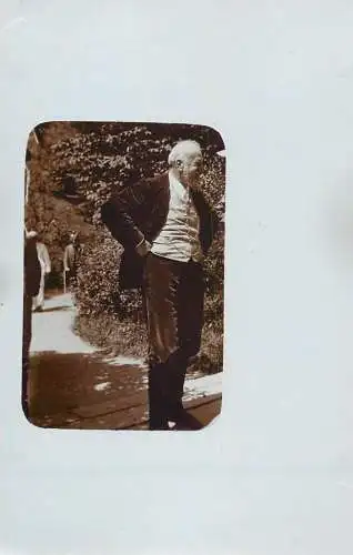 Men portrait vintage photo postcard elegance promenade
