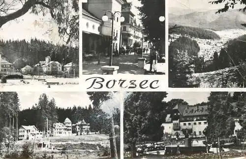 Romania Borsec vederi din statiune 1965