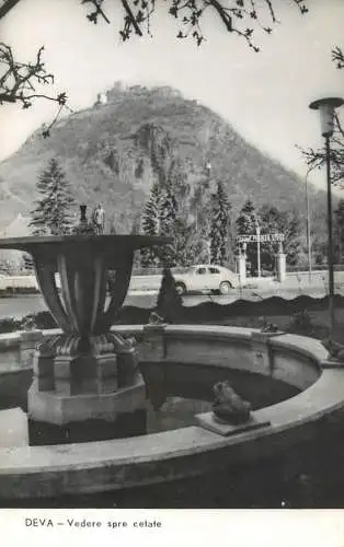 Romania Deva vedere spre cetate 1967
