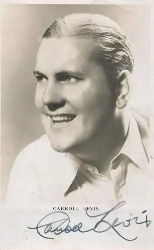 Cinema film star actor Carroll Levis