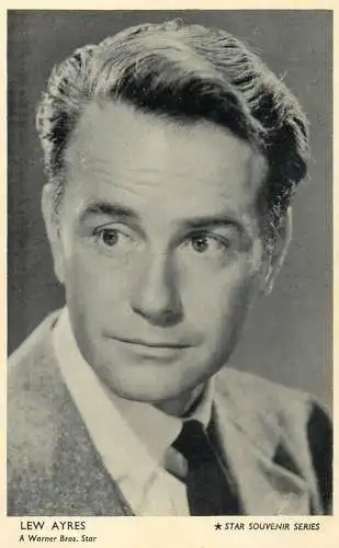 Cinema film star actor Lew Ayres Warner Bros Star
