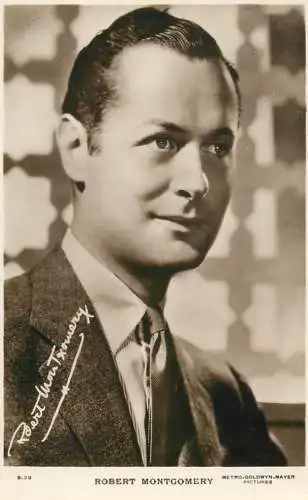 Cinema film star actor Robert Montgomery Metro Goldwyn Mayer Pictures