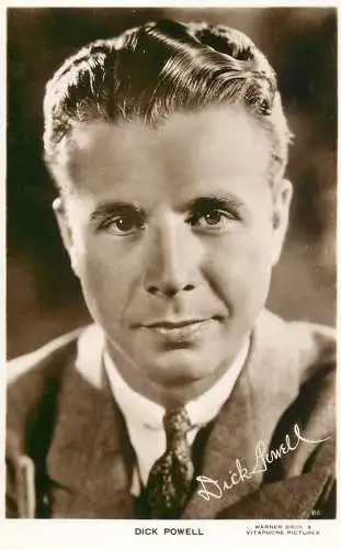 Cinema film star actor Dick Powell Warner Bros. Vitaphone Pictures
