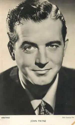 Cinema film star actor John Payne 20th Century Fox
