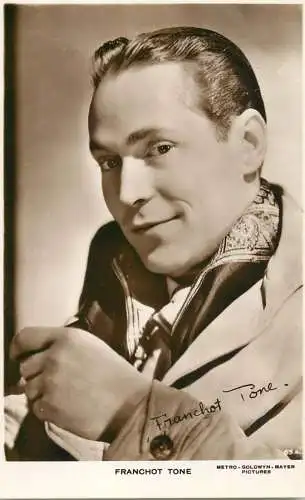 Cinema film star actor Franchot Tone Metro Goldwyn Mayer Pictures