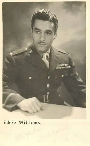 Cinema film star actor Eddie Williams uniform
