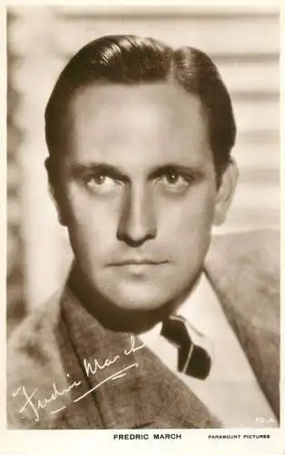 Cinema film star actor Frederic March Paramount Pictures