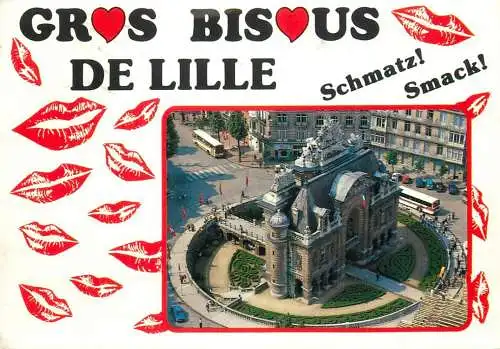 France Gross bisous de Lille (Nord) - Porte de Paris vue aerienne