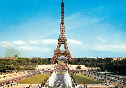 France Paris Les Jardins du Trocadero & La Tour Eiffel
