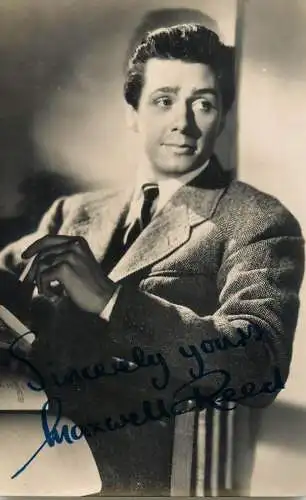 Cinema film star actor Maxwell Reed