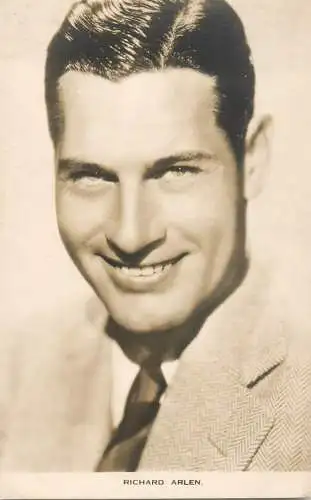 Cinema film star actor Richard Arlen