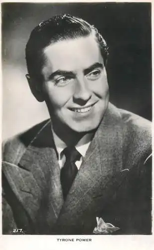 Cinema film star actor Tyrone Power
