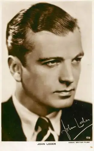 Cinema film star actor JOhn Loder Assoc. British films