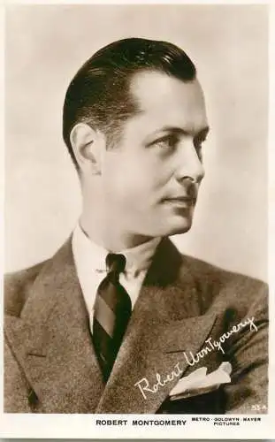 Cinema film star actor Robert Montgomery Metro Goldwyn Mayer Pictures