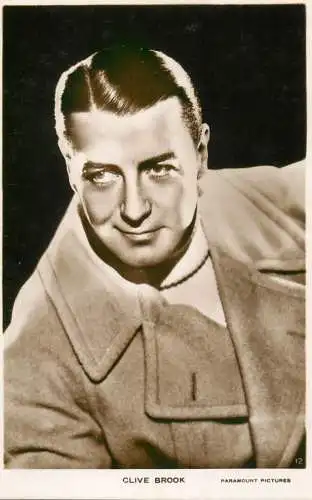 Cinema film star actor Clive Brook Paramount Pictures
