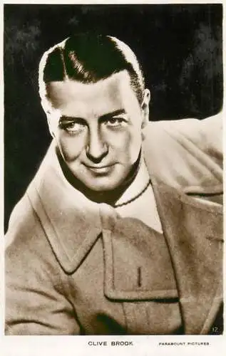 Cinema film star actor Clive Brook Paramount Pictures
