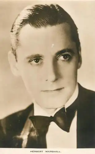 Cinema film star actor Herbert Marshall