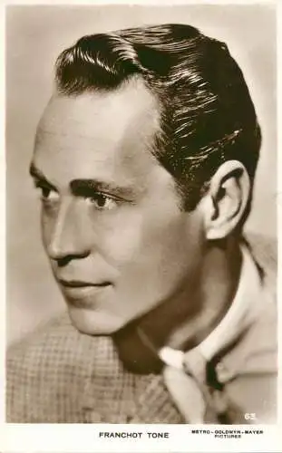 Cinema film star actor Franchot Tone Metro Goldwyn Mayer Pictures