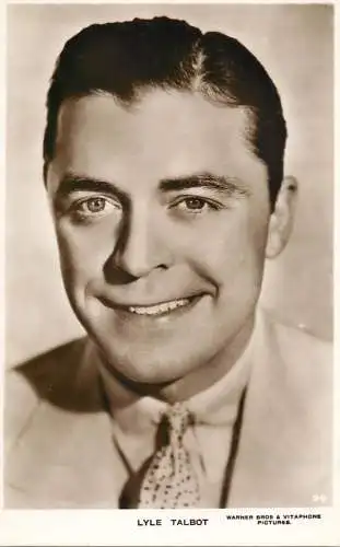 Cinema film star actor Lyle Talbot Warner Bros Vitaphone pictures