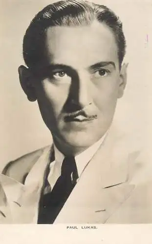Cinema film star actor Paul Lukas