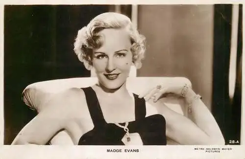 Cinema film starlet actress Madge Evans Metro Goldwyn Mayer