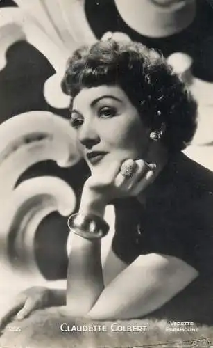 Cinema film starlet actress Claudette Colbert