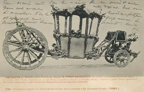 Coche D. Maria Benedicta museu dos coches reaes Portugal 1905