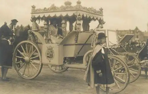 Royal coach carriage real photo postcard