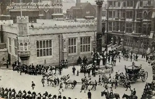 Corronation of king George V Westminster Abbey