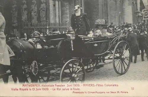 Antwerpen Anvers royal visit Leopold I carriage