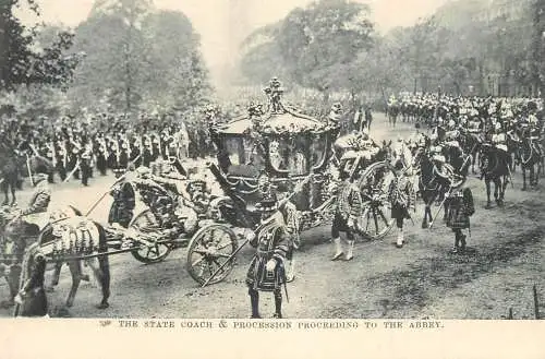 The State Coach and procession king Edward VII coronation 1902