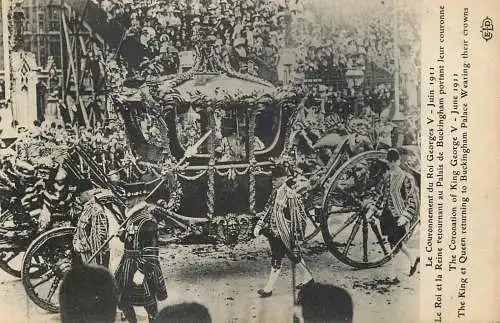 The Coronation of King George V 1911 royal carriage