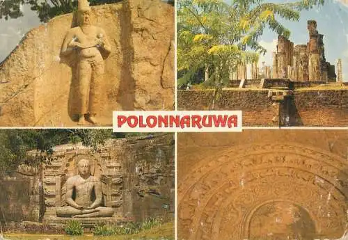 Sri Lanka (Ceylon) Polonnaruwa ruins historical landmark multi view