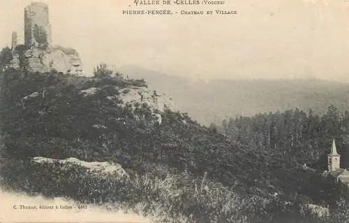 France Vosges Vallee de Celles Pierre Percee chateau et village