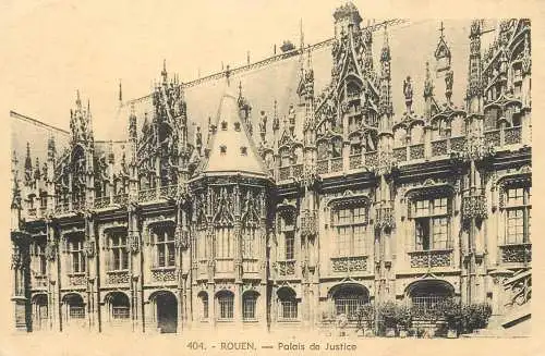 France postcard Rouen palais de Justice