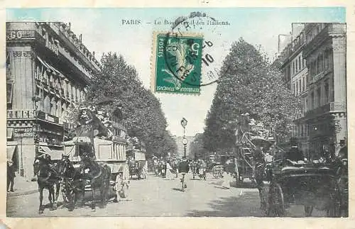 France Paris le boulevard des Italiens