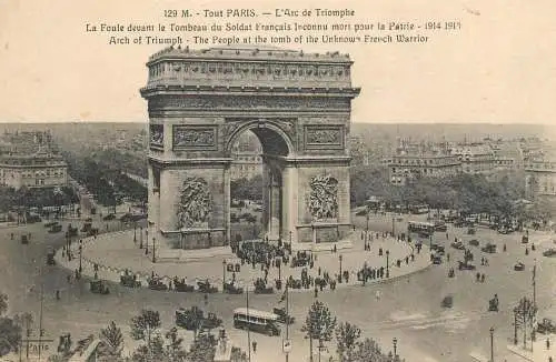 France Paris Arc de Triomphe celebration