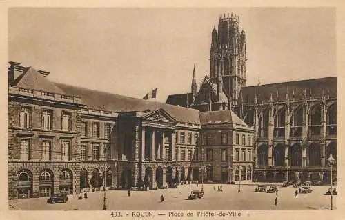 France Seine Maritime Rouen place de l'Hotel de Ville