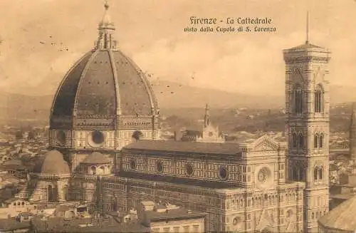 Italy Florence la cattedrale cupola di S. Lorenzo