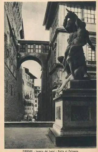 Italy Florence Loggia dei Lanzi Ratto di Polissena